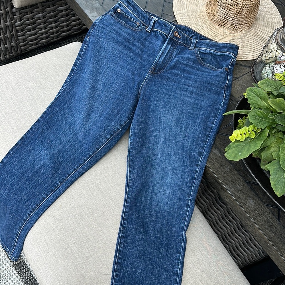 Talbots Blue Straight Leg Jeans with Classic Indigo Finish